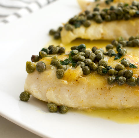 Pan Seared Tilefish With Butter Capers
