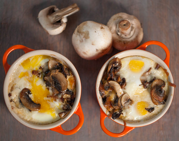 Mushroom & Tasso Baked Eggs Recipe