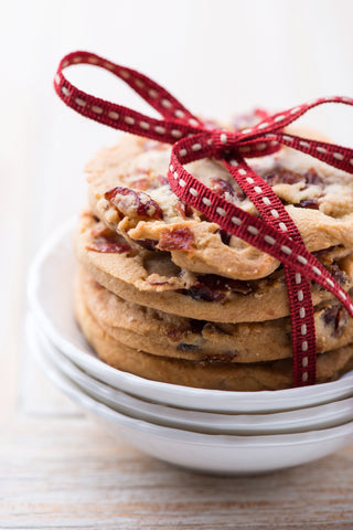 White Chocolate, Tart Cherry, Macadamia Nut Cookies