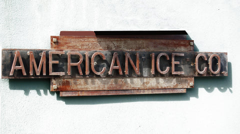 Custom Signage for American Ice Company, located in N.W. D.C.