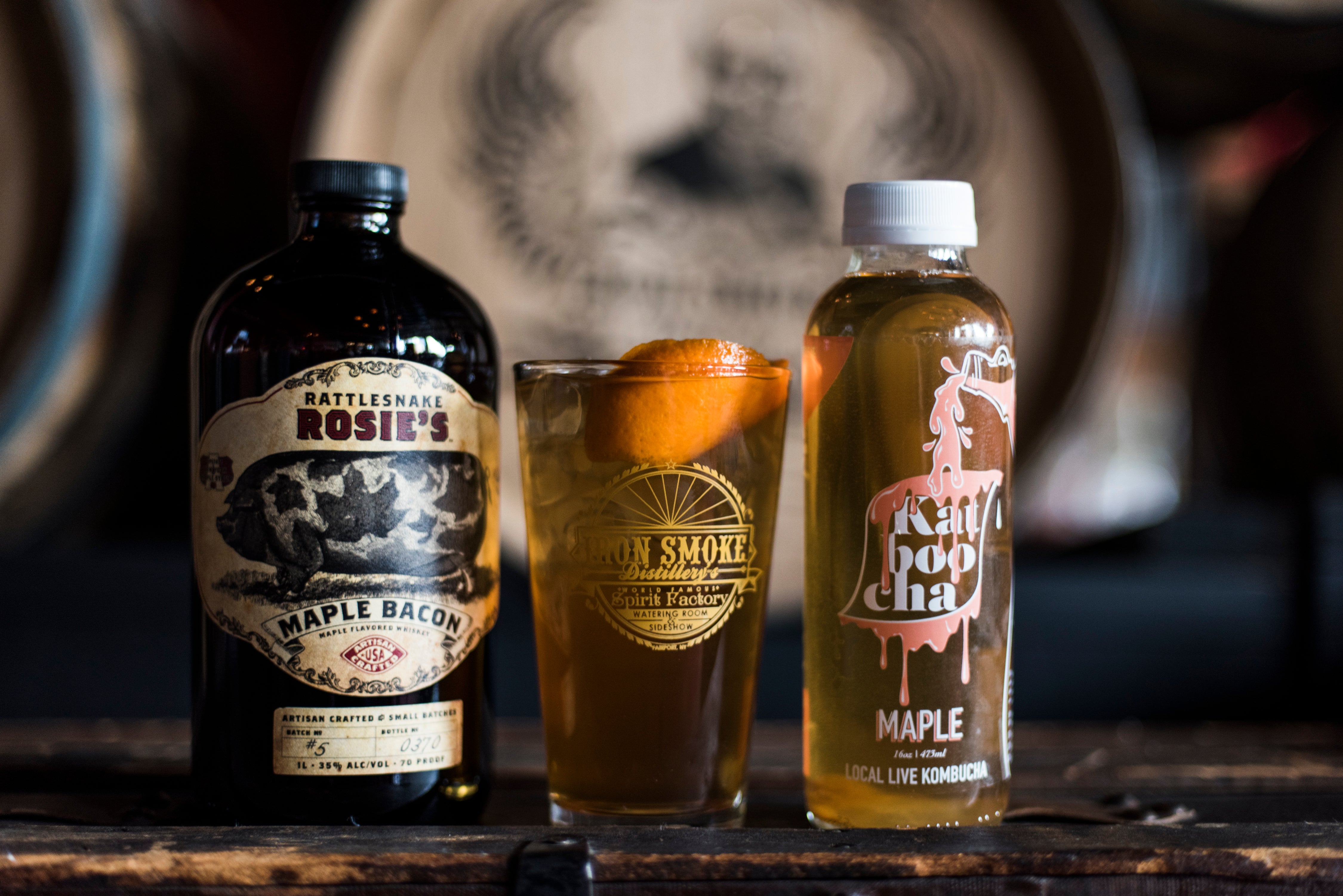 Iron Smoke Kombucha Cocktail