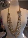 Pearl and Mixed Chain Necklace $68