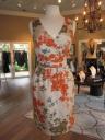 Abigail Porcelain/Apricot Print Dress $168