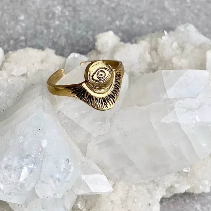 Pax All Seeing Eye Ring Bronze or Silver