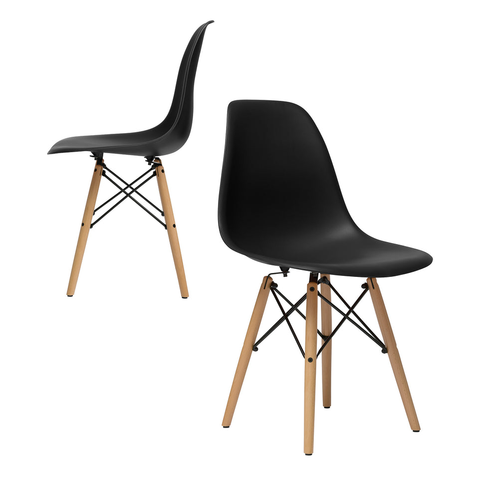 Chelsea DSW Side Chairs - Set of 2 (Black)