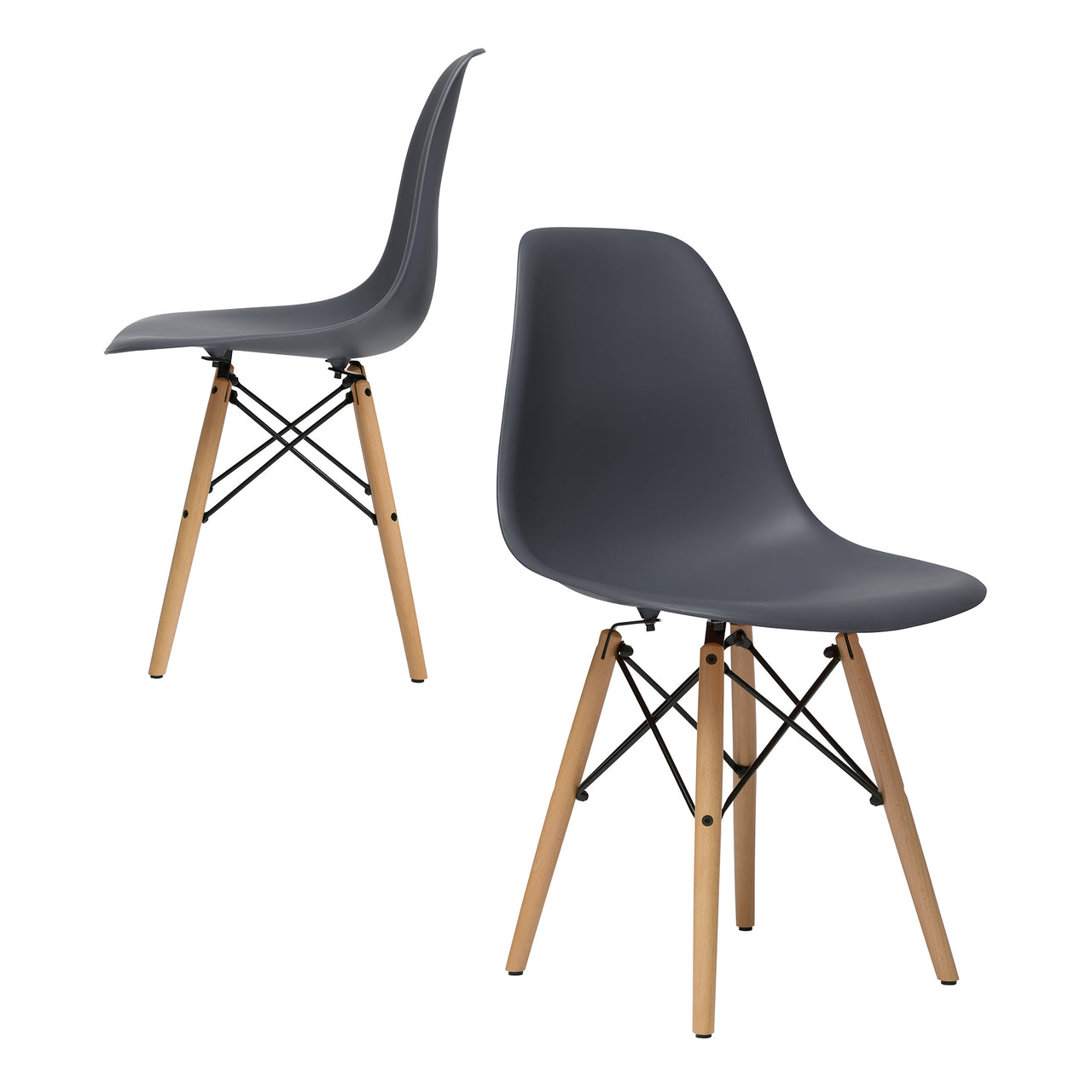 Chelsea DSW Side Chairs - Set of 2 (Grey)