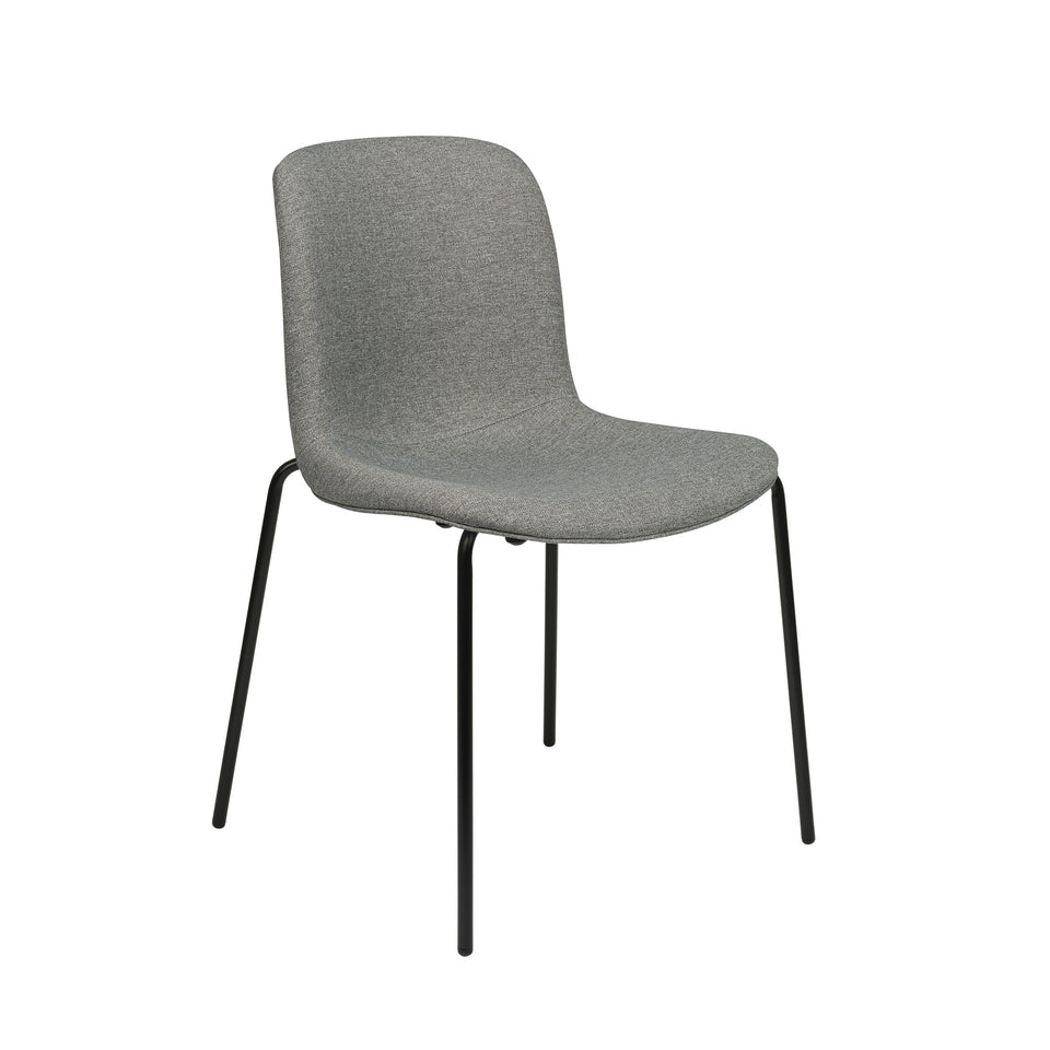 Murray Side Chairs, 4-Leg Base, Set of 2 (Grey Fabric)
