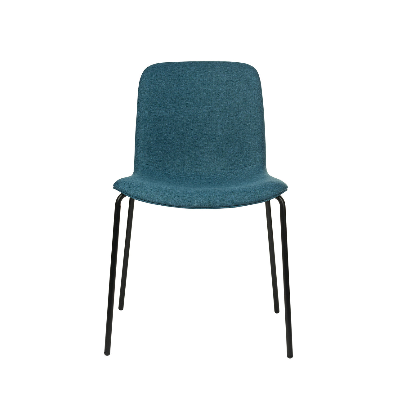 Murray Side Chairs, 4-Leg Base, Set of 2 (Slate Blue Fabric)