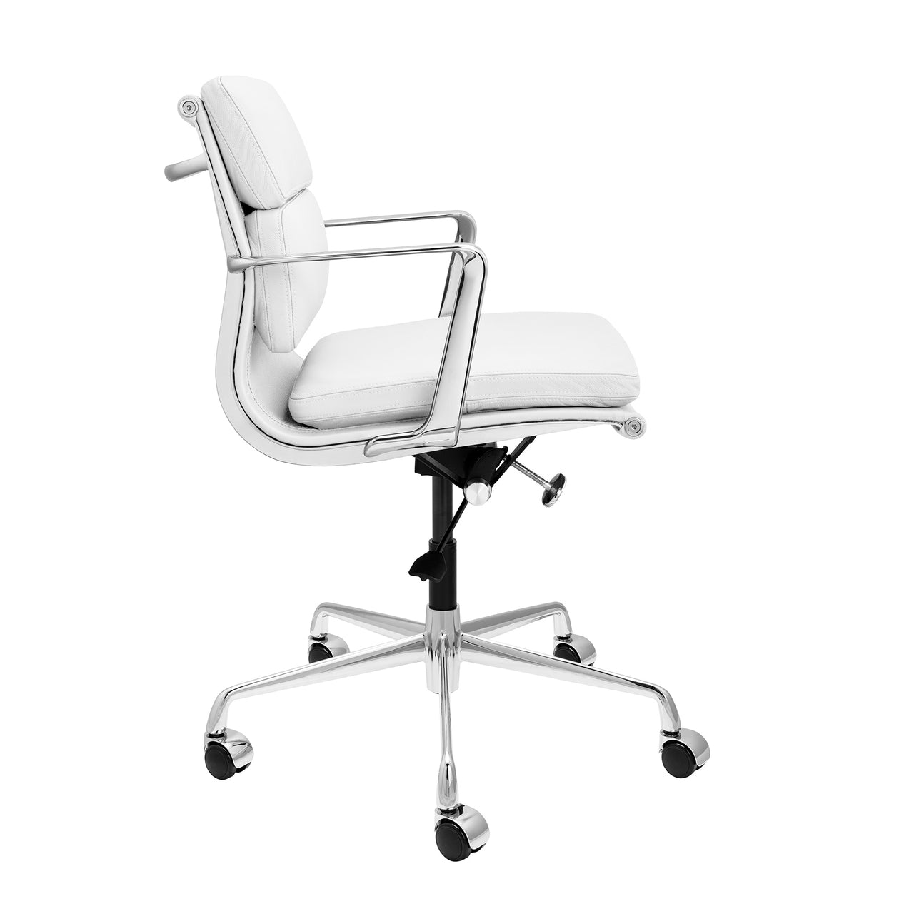 Pro Soft Pad Management Chair (White Italian Leather)