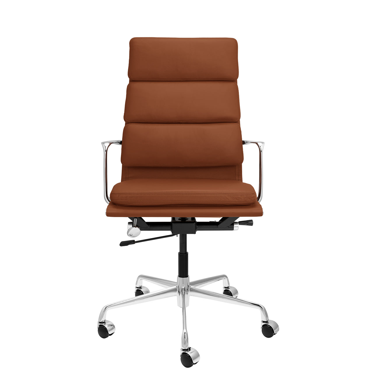 Pro Tall Back Soft Pad Management Chair (Brown Italian Leather)