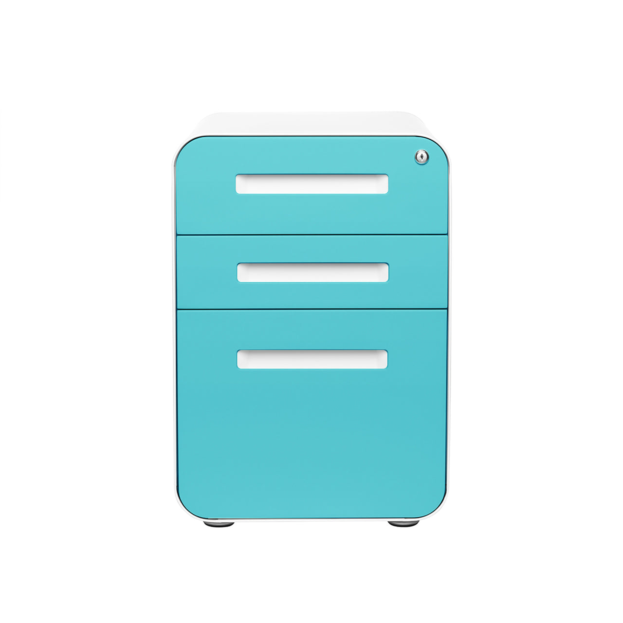 Stockpile Curve File Cabinet (Aqua Faceplate)