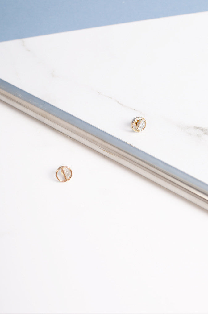 Lon Circle Shaped Ear Studs