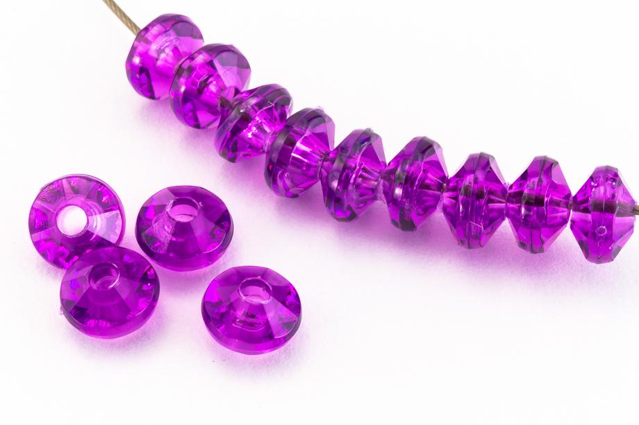 plastic rondelle beads