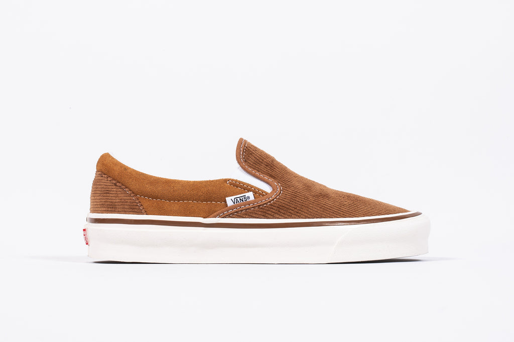 vans yellow corduroy classic slip on trainers