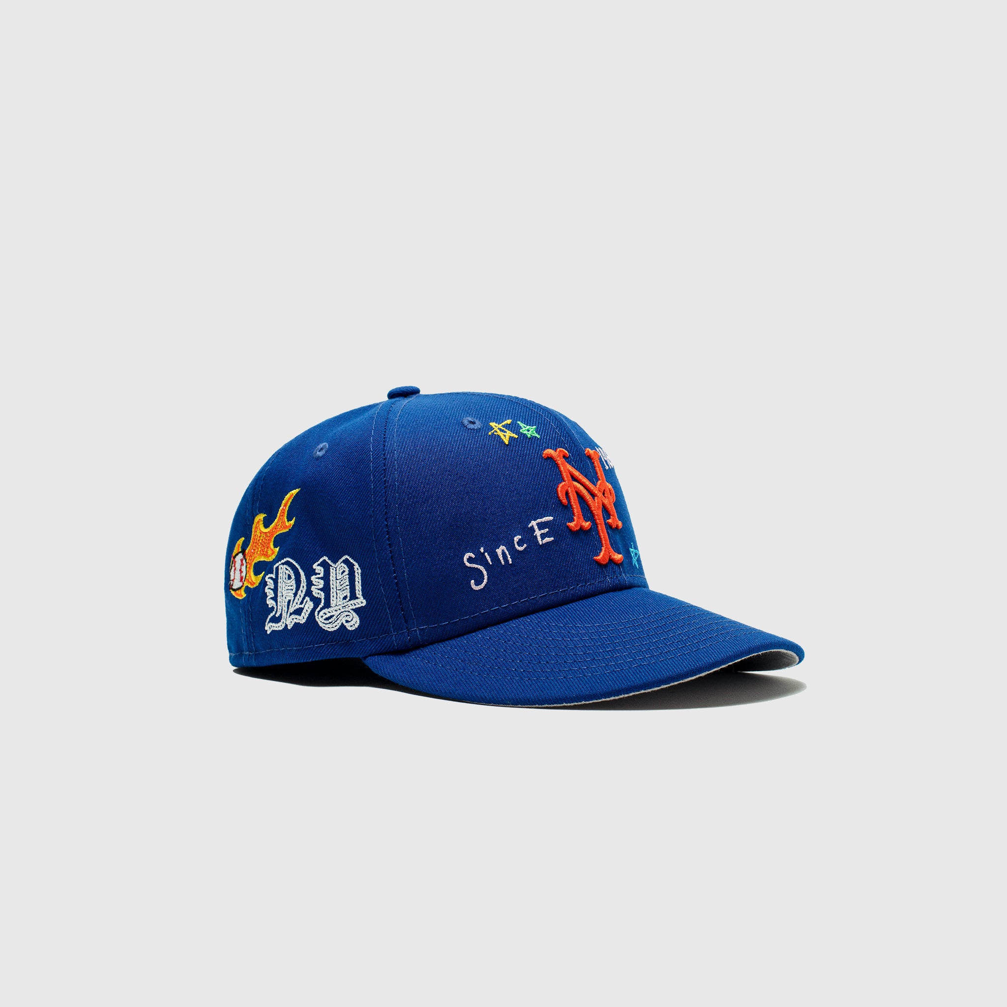 Royal Blue New York Mets Scribble New Era 59Fifty Fitted