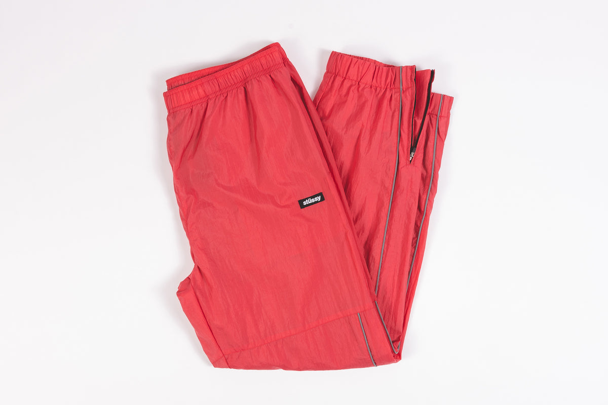 stussy red track pants