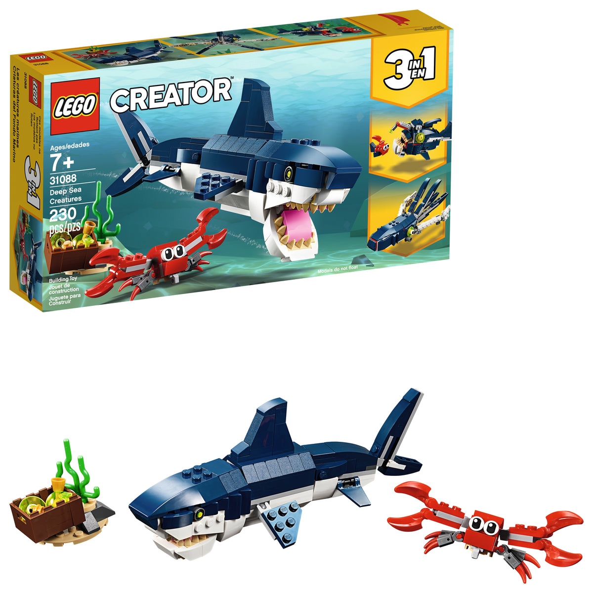 håndjern samtidig spray LEGO® Creator Deep Sea Creatures 31088 – Growing Tree Toys