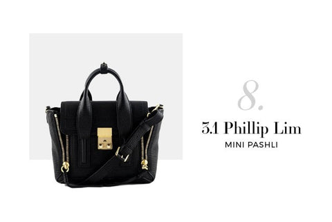 3.1 Phillip Lim Black Leather Mini Pashli