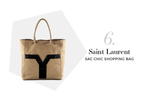 Saint Laurent Two-Tone Sac Chic Shopping Bag