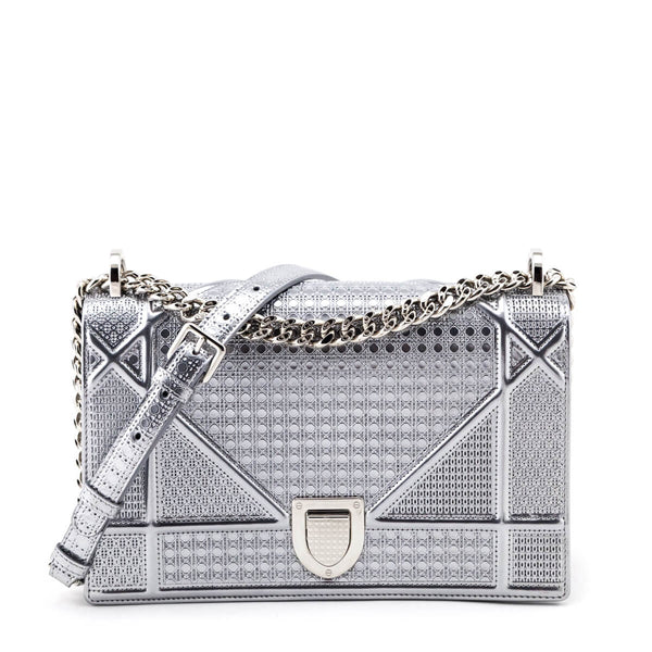 dior diorama bag silver