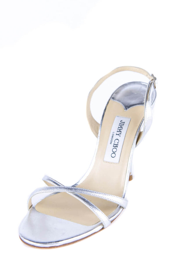 jimmy choo silver heels