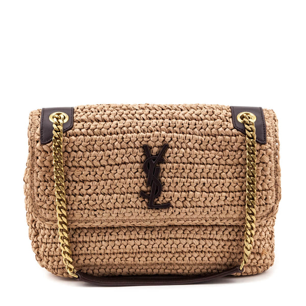 saint laurent woven bag