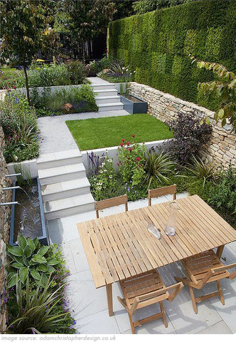 sloped terrace garden ideas 