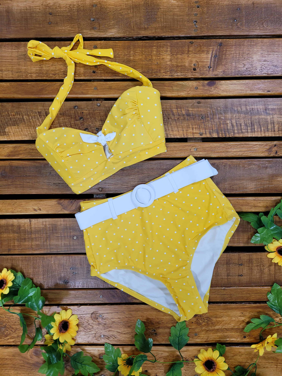 Yellow Polka Dot Bikini