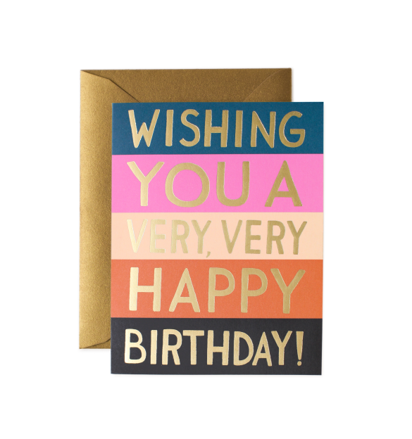 wishing you a very happy birthday - gift card from telegram