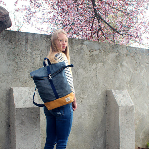 Brightday Backpack: Denim Stitch