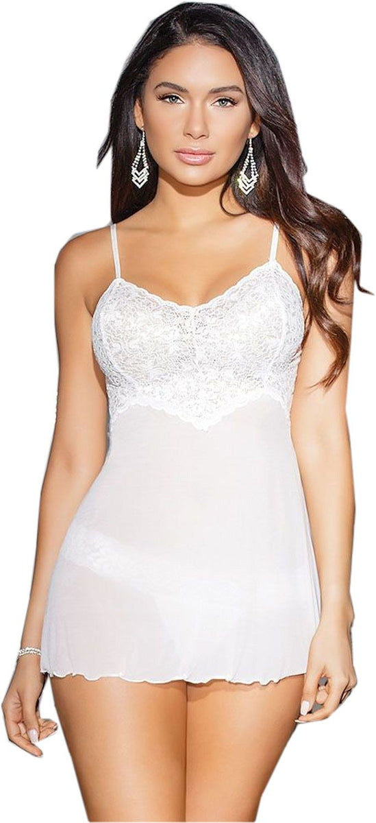 white babydoll nightgown