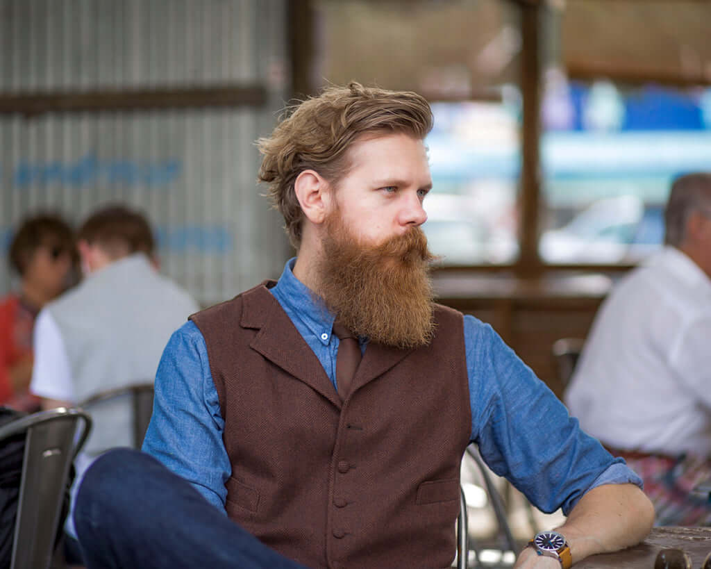 Eric Bandholz at a beard competition