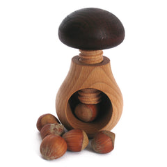 Wood Mushroom Nut Cracker