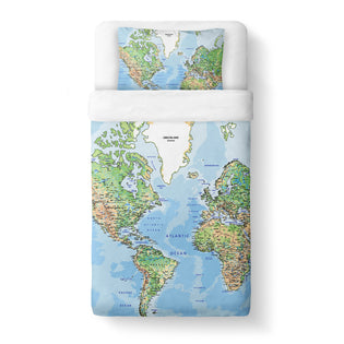 World Map Duvet Cover Shelfies