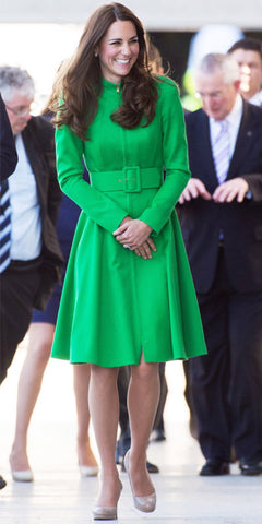Princess Catherine wearing green