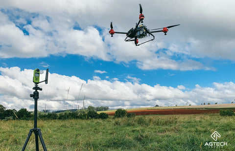 Kestrel AG with agricultural spraying drone