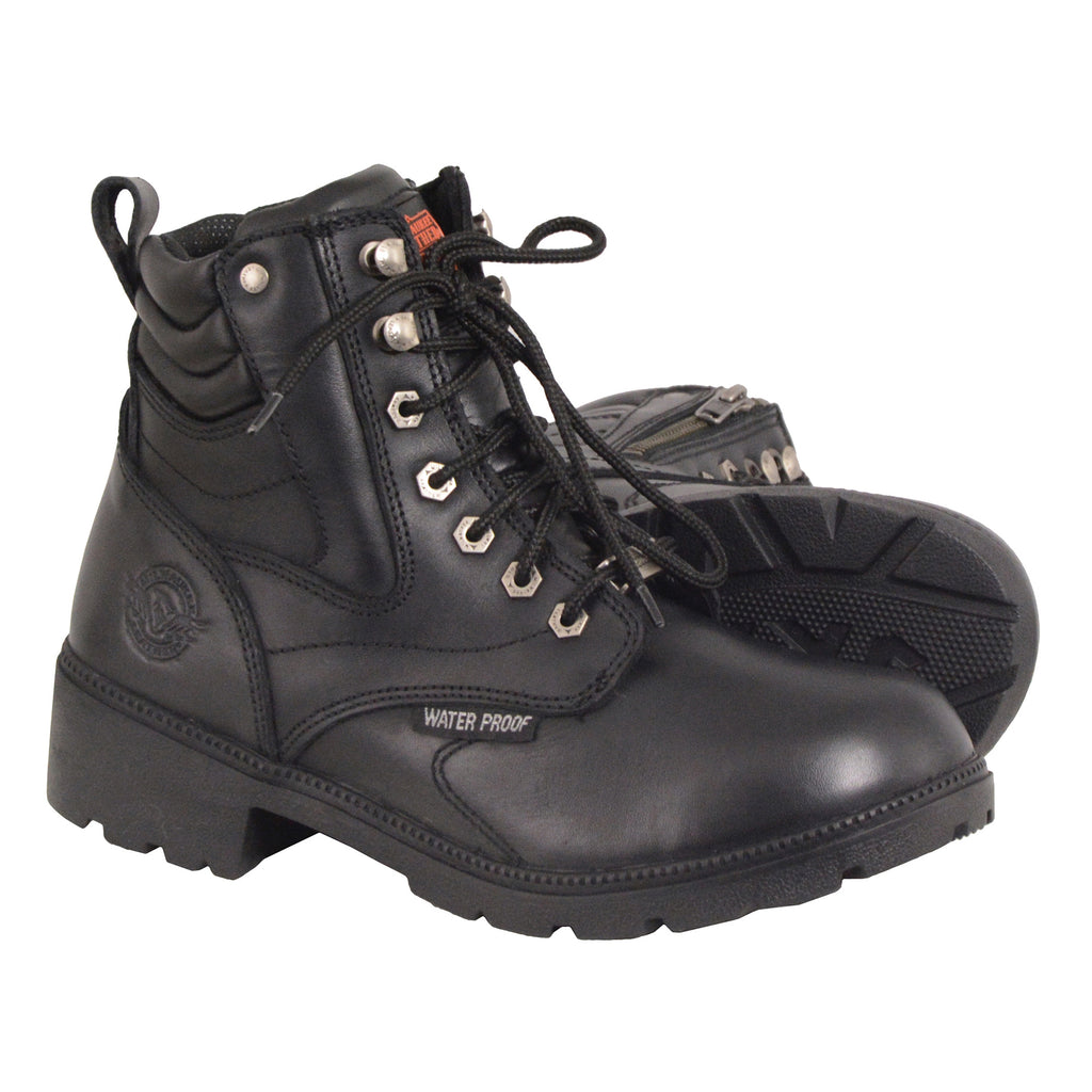 short black waterproof boots