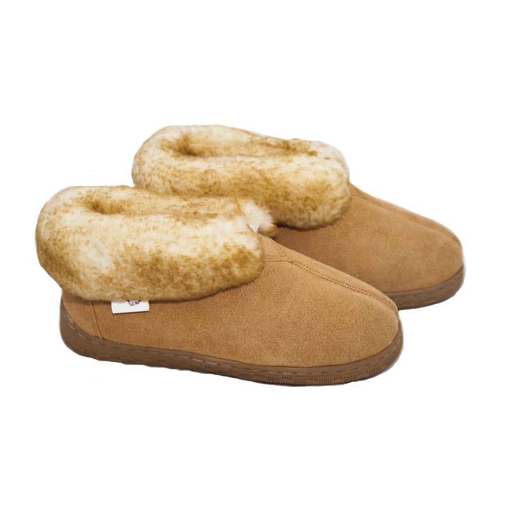 mens slipper boots with hard sole