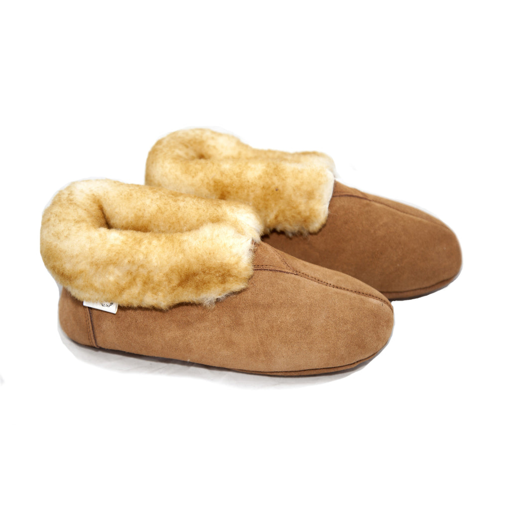 mens real sheepskin slippers
