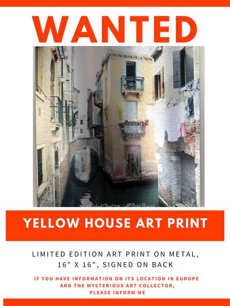 Wanted: Info on Mysterious European Buyer! yellow house art print missing rachael grad artist