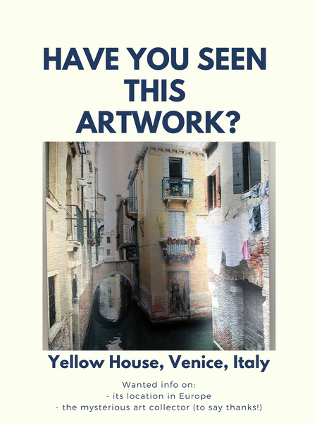 Wanted: Info on Mysterious European Buyer! yellow house art print missing rachael grad artist