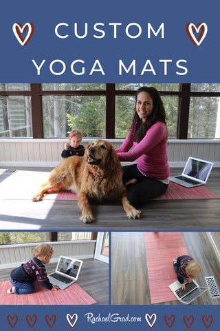 custom yoga mats by Toronto Artist Rachael Grad