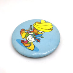 Vintage The Three Caballeros Disney Badge Mirror 