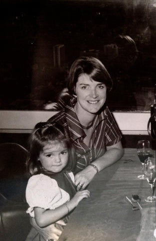 Melanie Lawson and her mother when she was young