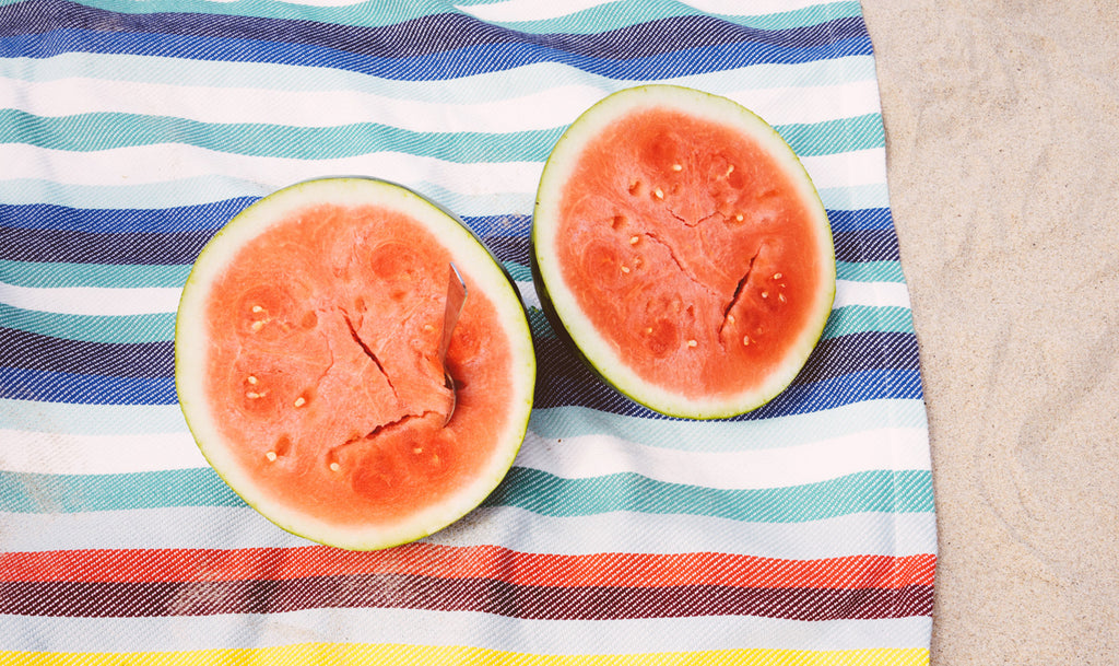 watermelon on the beach by scott webb