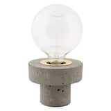 Concrete and brass table lamp by House Doctor