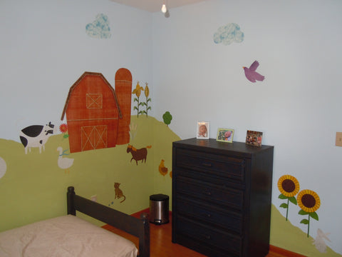 Farm Kids Room Mural