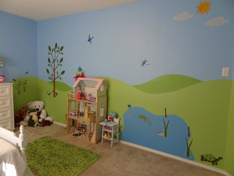 kids wall mural