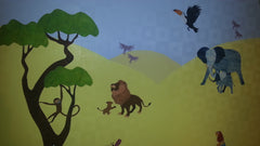Safari Animal Wall Mural