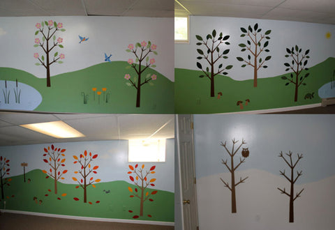 Four Seasons Wall Mural